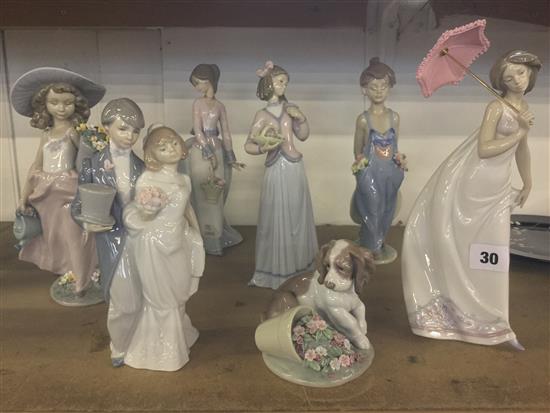 7 Lladro group figures